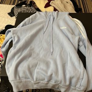 Baby blue adidas hoodie